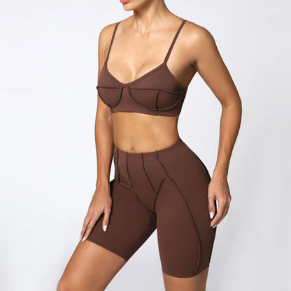 Push-Up Bra & Leggings Yoga Set