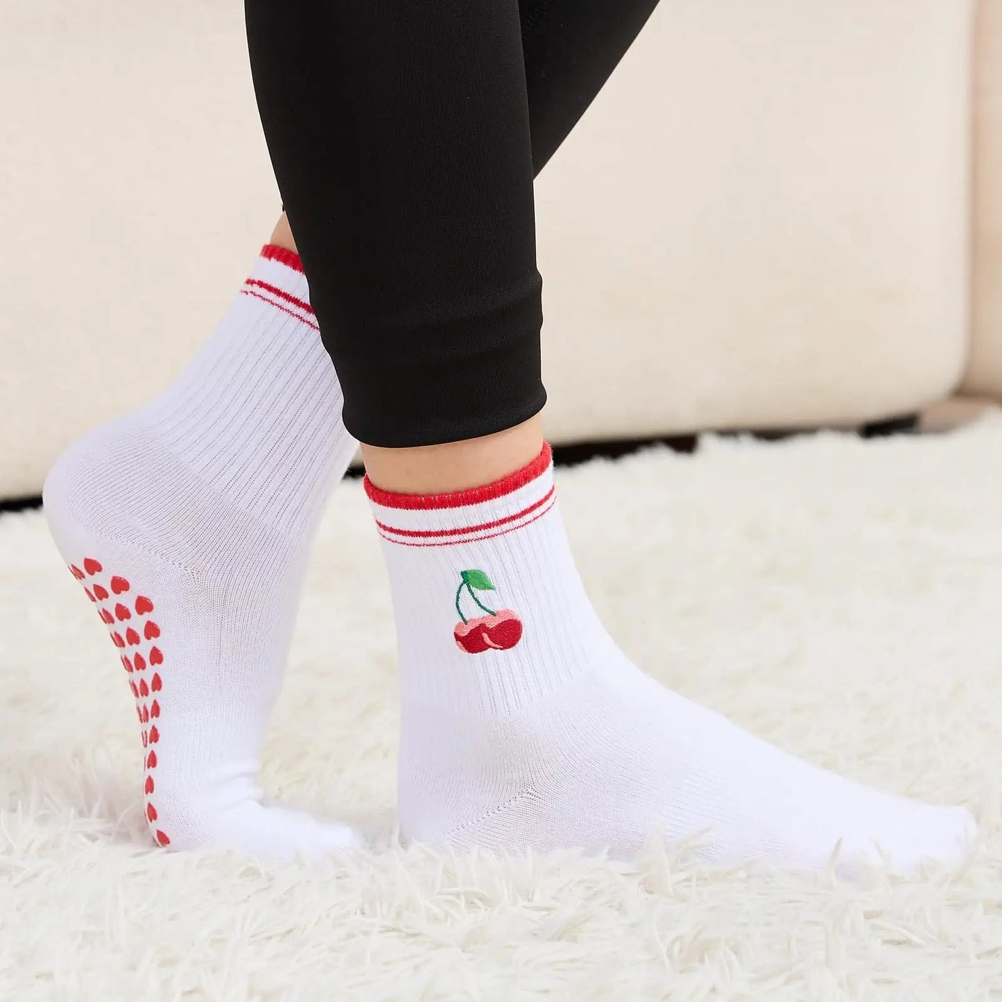 PoseGrip Anti-Slip Pilates Socks (3 Pairs)