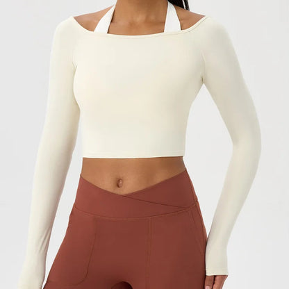 AirFlex Long Sleeve Yoga Crop Top