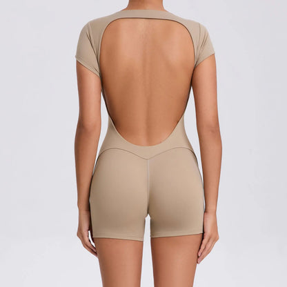 Open Back Yoga Jumpsuit – Hip-Lifting Fit