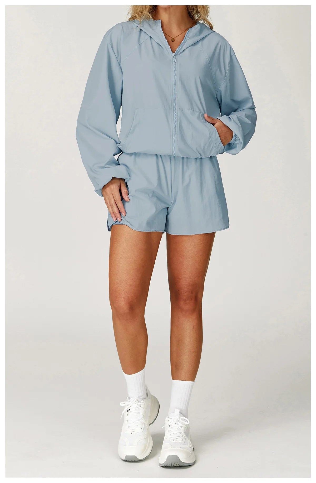 Outdoor UV-Resistant Quick-Dry Hooded Jacket