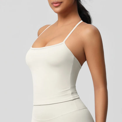 Women’s Slim Fit Nude Yoga Sports Top