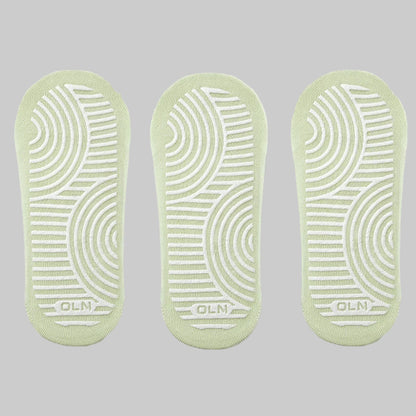 ZenStep Cotton Anti-Slip Yoga Socks (3 Pairs)