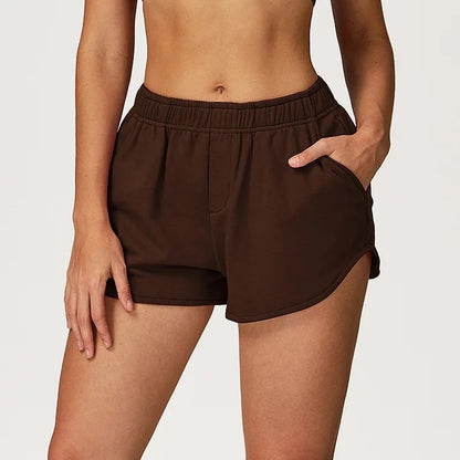 EaseFit Drawstring Yoga Shorts