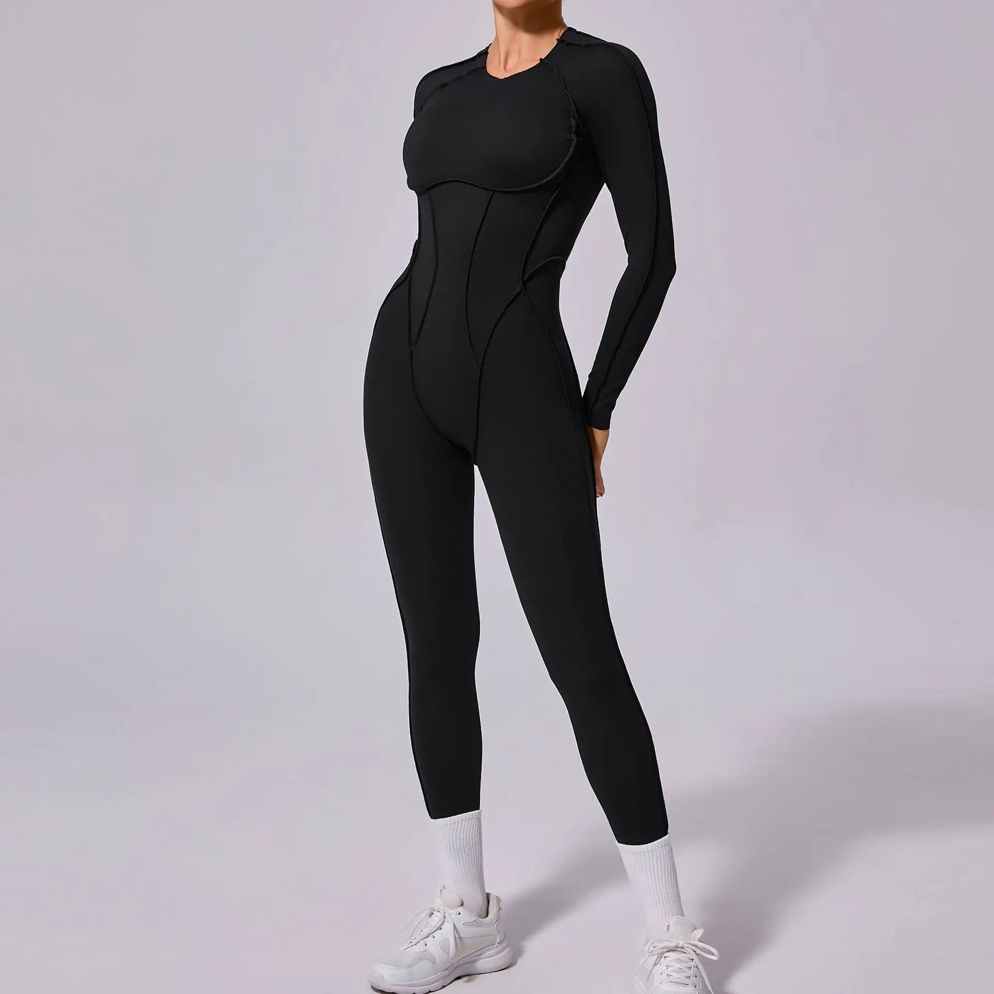 LunaFit Backless Yoga Jumpsuit
