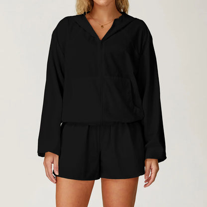 Outdoor UV-Resistant Quick-Dry Hooded Jacket