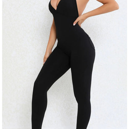 Backless Jumpsuit – Sporty One-Piece Overalls