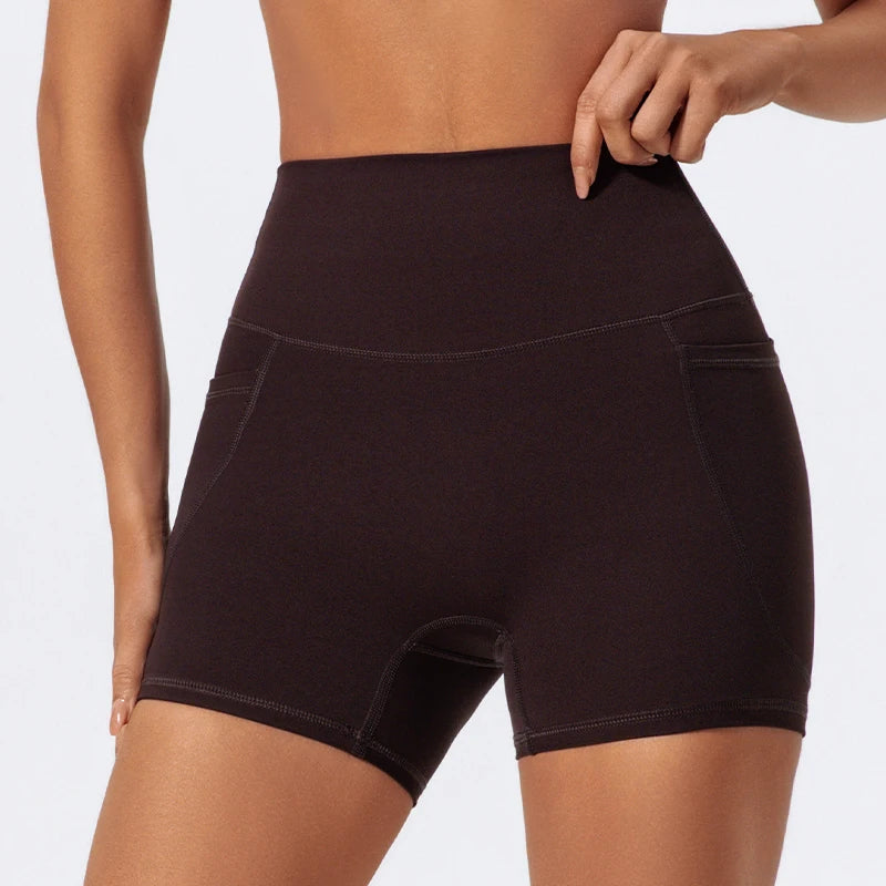 Pocket High-Waist Athletic Shorts