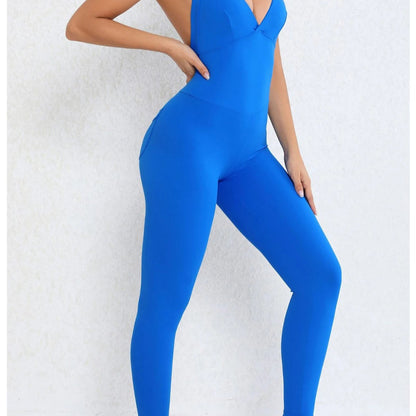 Backless Jumpsuit – Sporty One-Piece Overalls