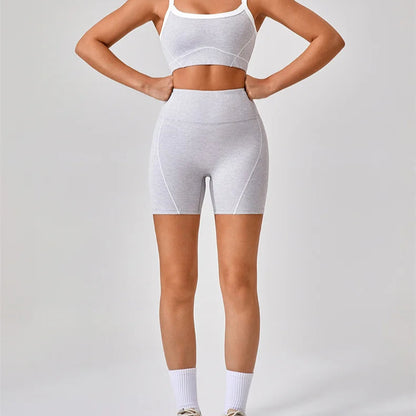 Fitness Yoga Top & Shorts Set