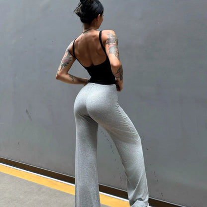 High-waisted booty-enhancing yoga pants