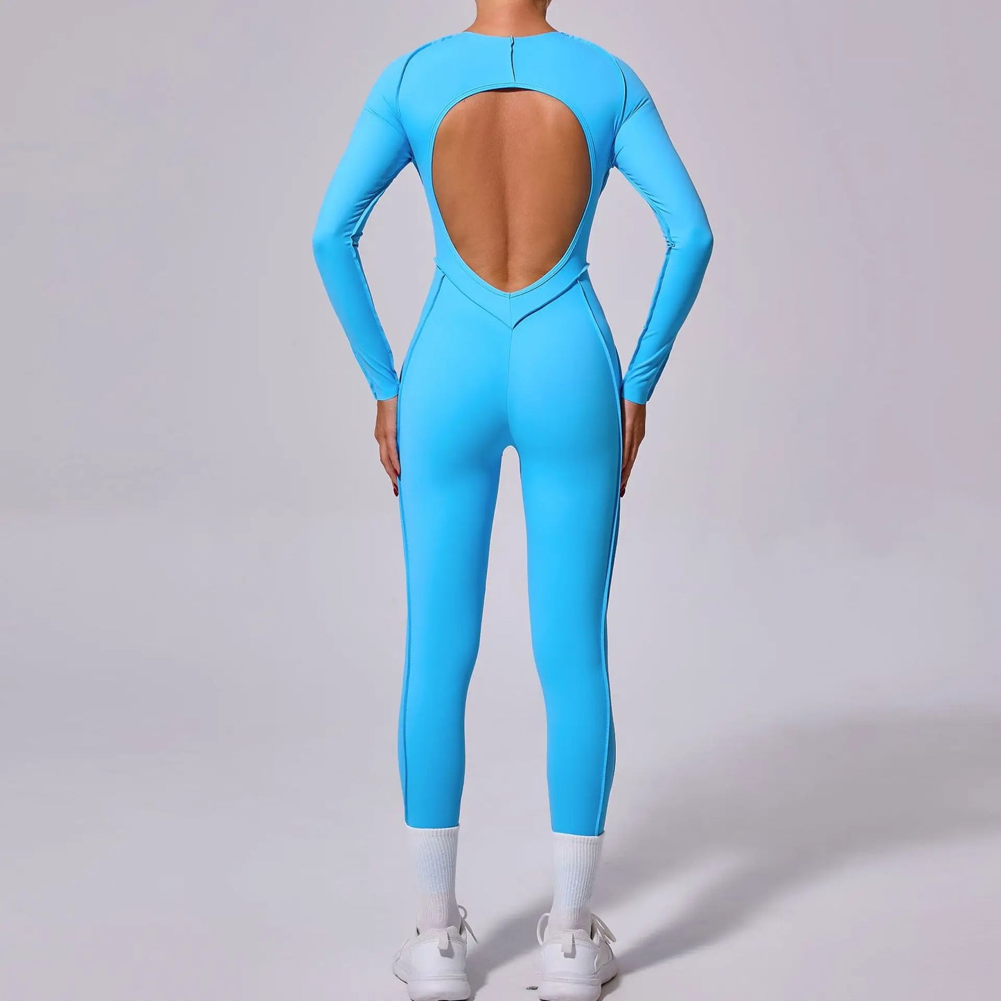 LunaFit Backless Yoga Jumpsuit