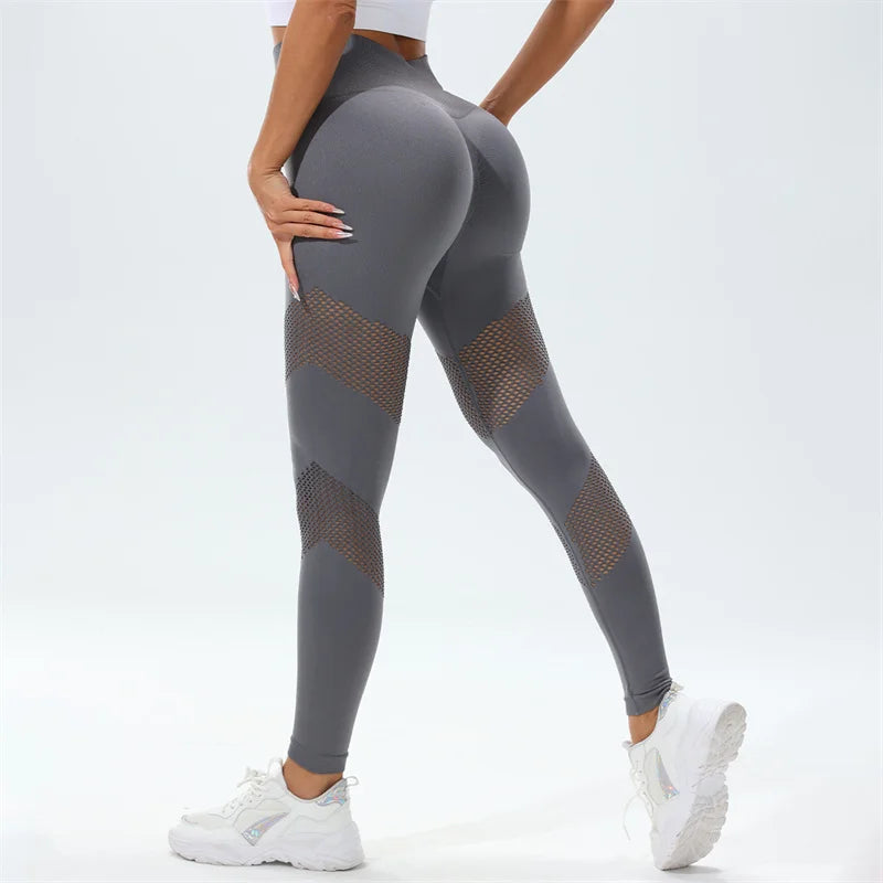 Seamless Hollow Yoga Leggings