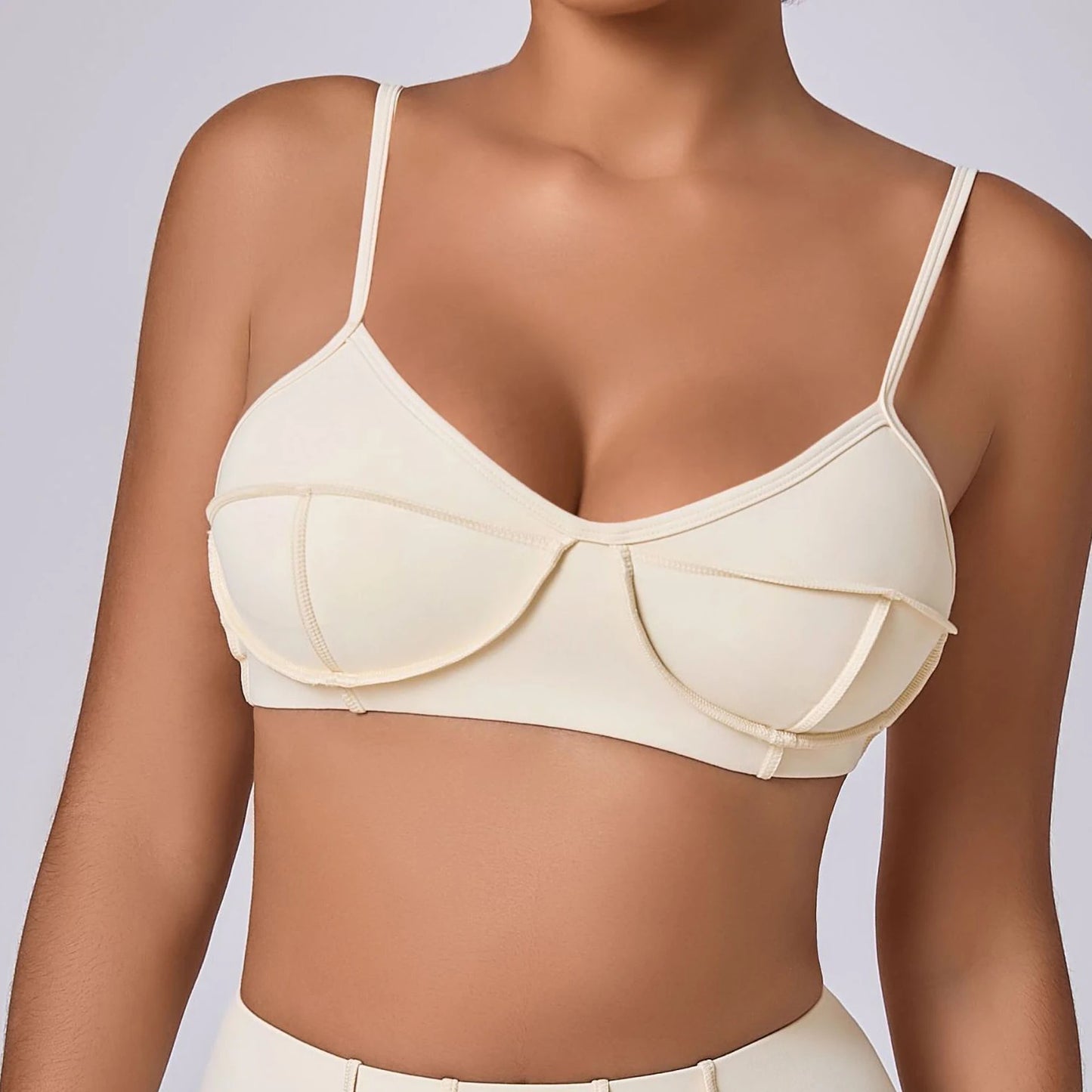 Figure-Flattering Sports Bra for Yoga & Workouts