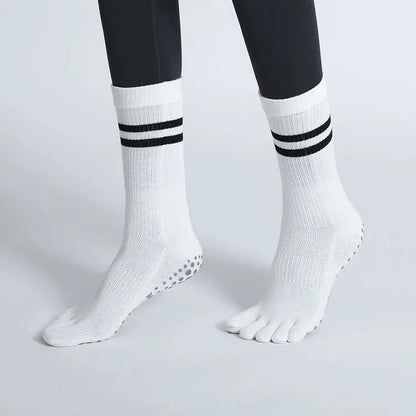 GripFit Five-Toe Yoga Socks