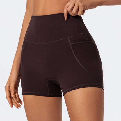 Pocket High-Waist Athletic Shorts