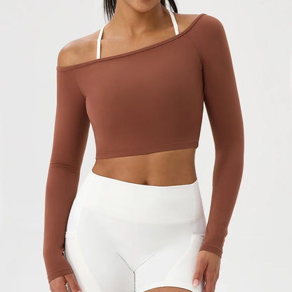 AirFlex Long Sleeve Yoga Crop Top