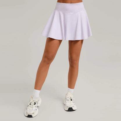High Waist Tennis Skirt with Pockets