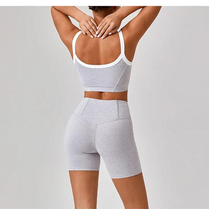 Fitness Yoga Top & Shorts Set