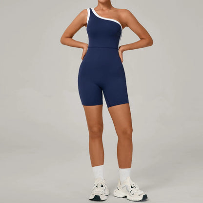 MonoFlex One-Shoulder Tennis Jumpsuit