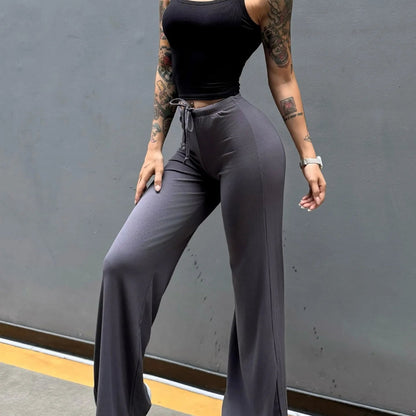 High-waisted booty-enhancing yoga pants