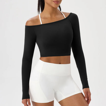 AirFlex Long Sleeve Yoga Crop Top