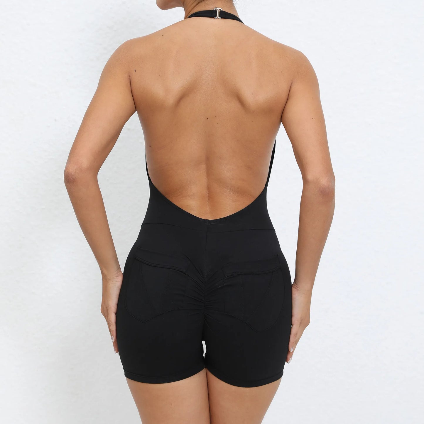Gym Sport Jumpsuit with Pocket