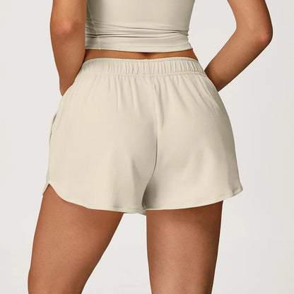 EaseFit Drawstring Yoga Shorts