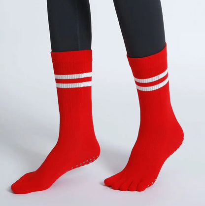 GripFit Five-Toe Yoga Socks