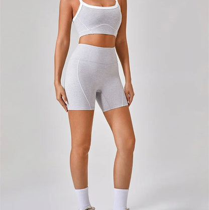 Fitness Yoga Top & Shorts Set