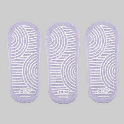 ZenStep Cotton Anti-Slip Yoga Socks (3 Pairs)