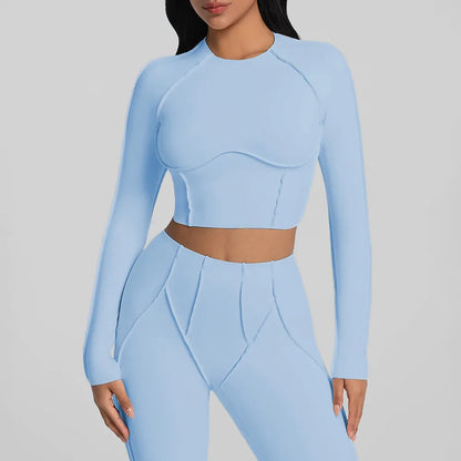 Chic Ruched Yoga Top with Breathable Quick-Dry Fabric