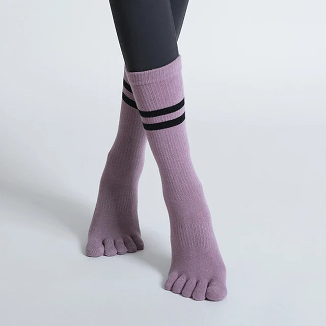 GripFit Five-Toe Yoga Socks