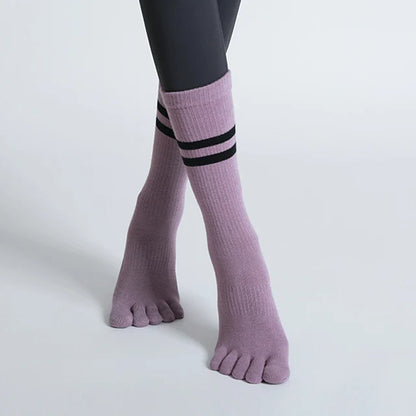 GripFit Five-Toe Yoga Socks