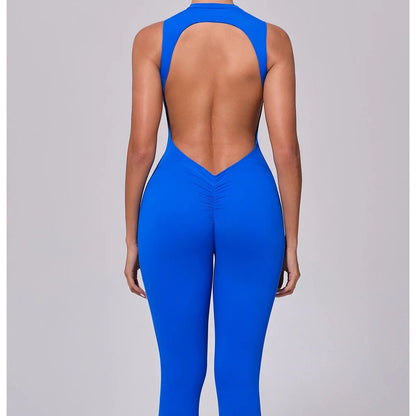 Sexy Backless Sleeveless Yoga Jumpsuit