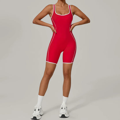 Sleeveless & Backless Gym Fitness Romper