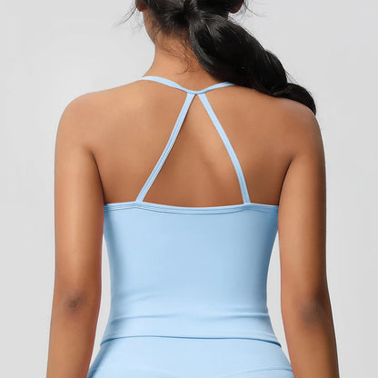 Women’s Slim Fit Nude Yoga Sports Top