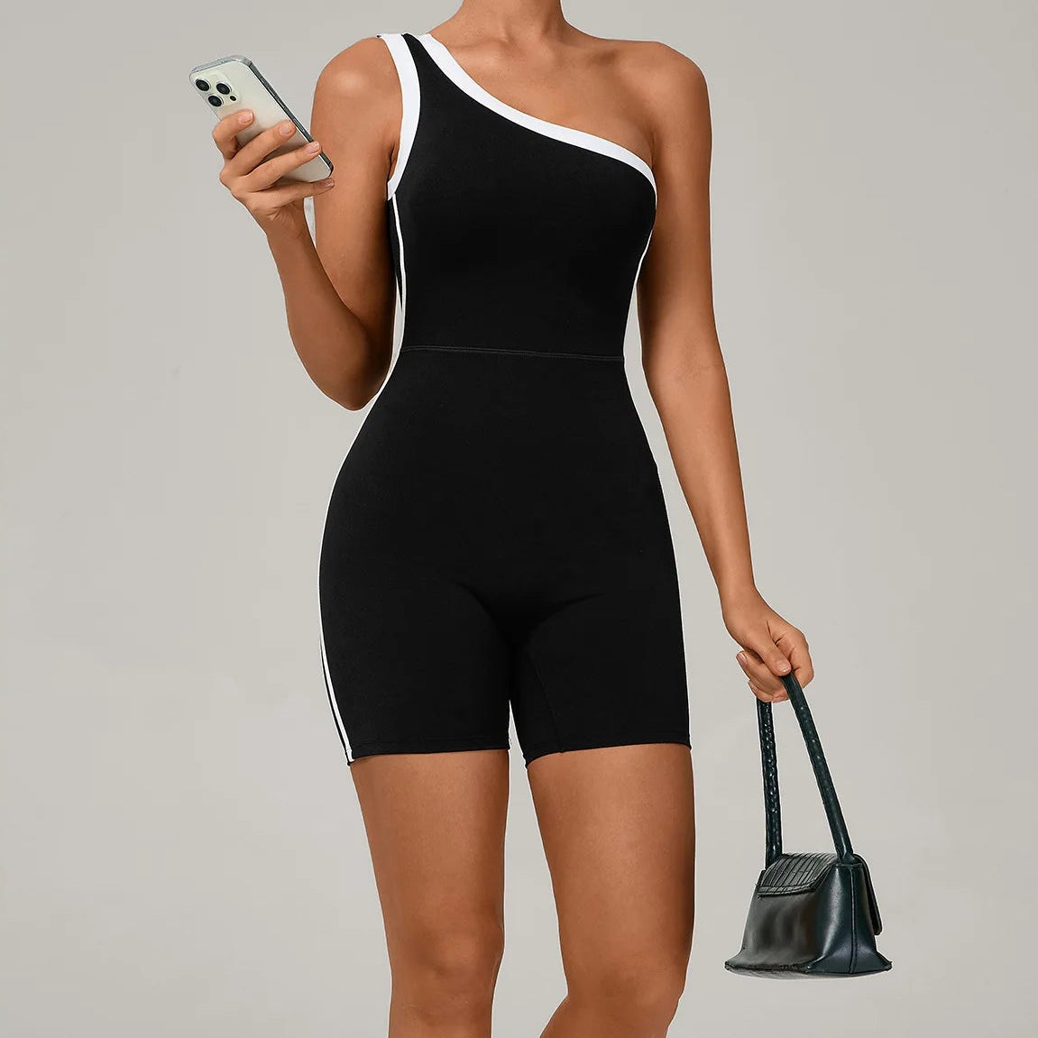 MonoFlex One-Shoulder Tennis Jumpsuit