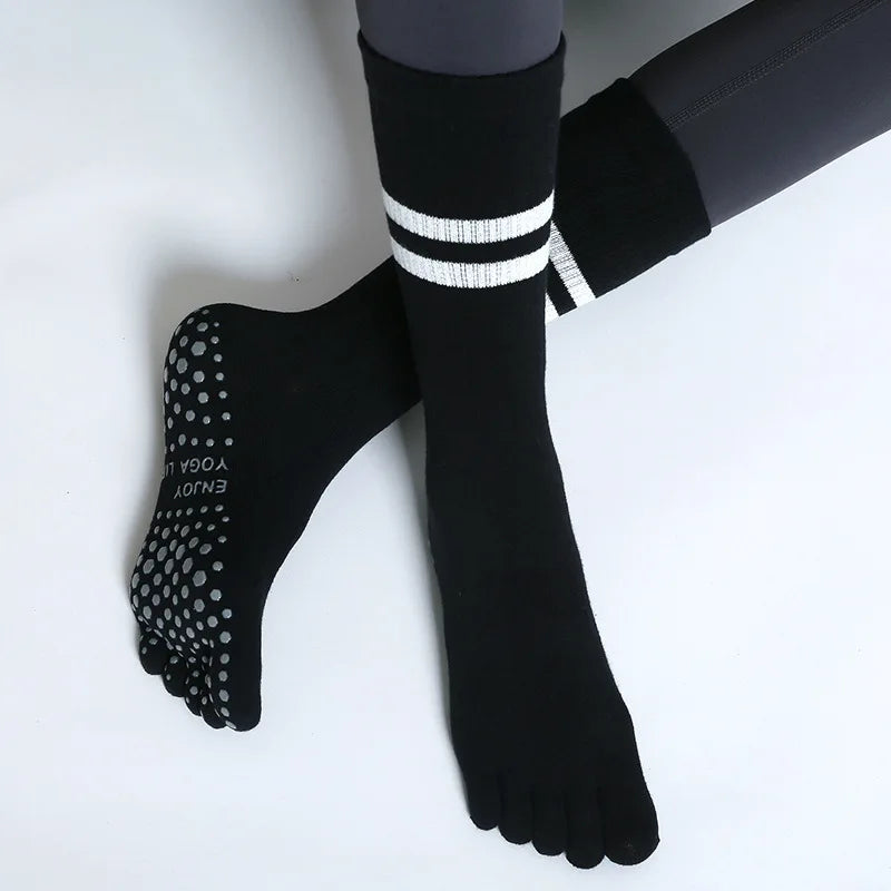 GripFit Five-Toe Yoga Socks