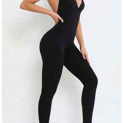 Backless Jumpsuit – Sporty One-Piece Overalls
