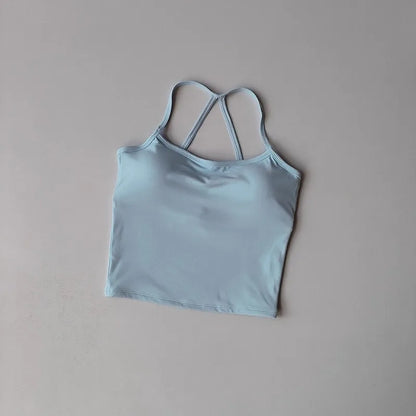 Women’s Slim Fit Nude Yoga Sports Top