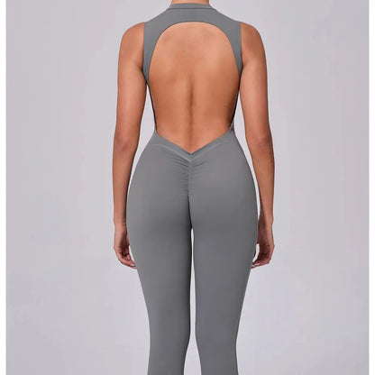 Sexy Backless Sleeveless Yoga Jumpsuit