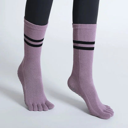GripFit Five-Toe Yoga Socks