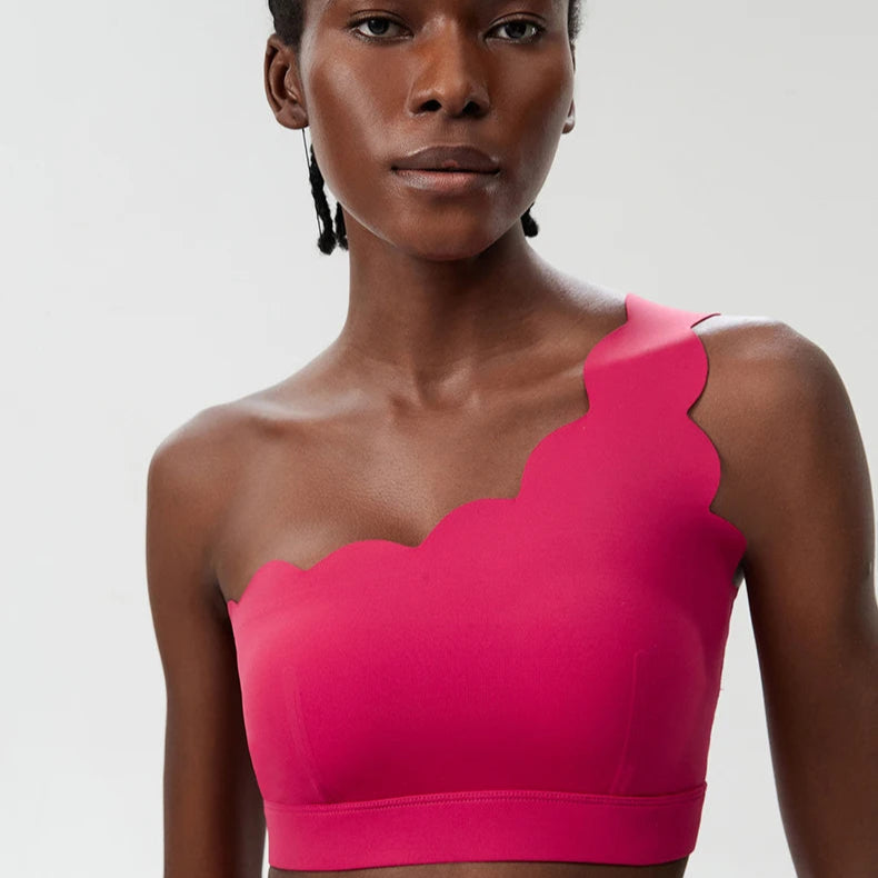 Sexy Single Strap Yoga Bra