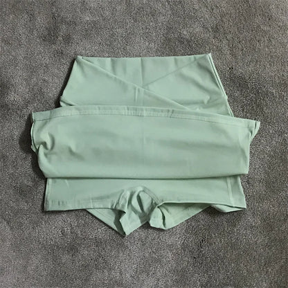 Fitness Yoga Shorts Skirt Set