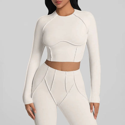 Chic Ruched Yoga Top with Breathable Quick-Dry Fabric