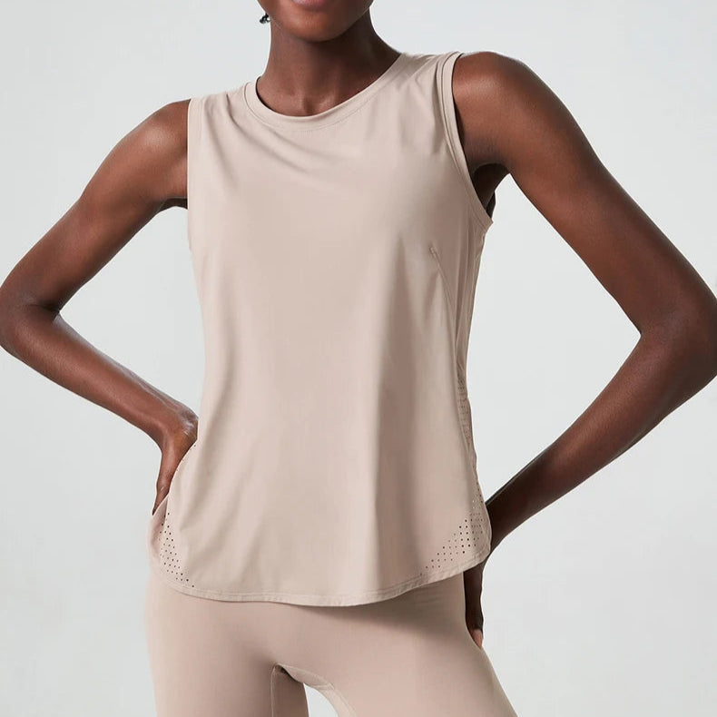 Sleeveless Quick-Dry Yoga Loose Tank top