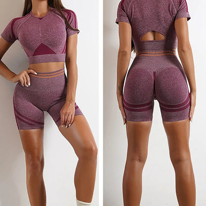 Crop Top & Hip-Lifting Shorts