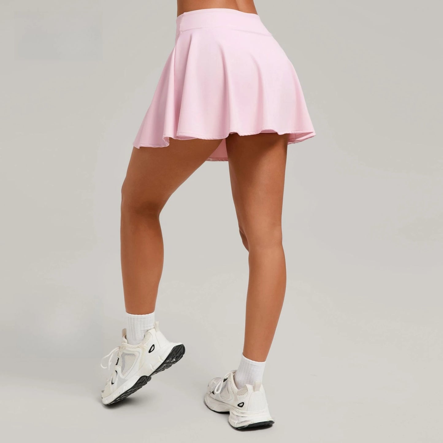 High Waist Tennis Skirt with Pockets