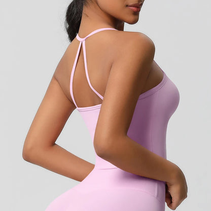 Women’s Slim Fit Nude Yoga Sports Top